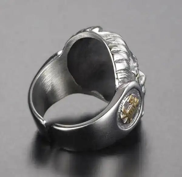 Bague Bouddha Homme – Style Japonais en Titane