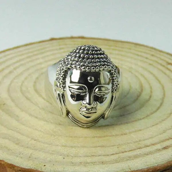 Bague Bouddha – Divinité Sereine en Argent Premium