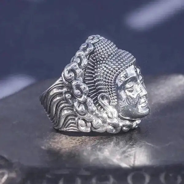 Bague Bouddha pour Homme – Argenté Signature