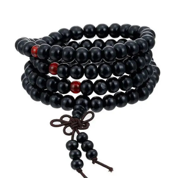 Mala Zen Bois de Santal — Bracelet Bouddhiste