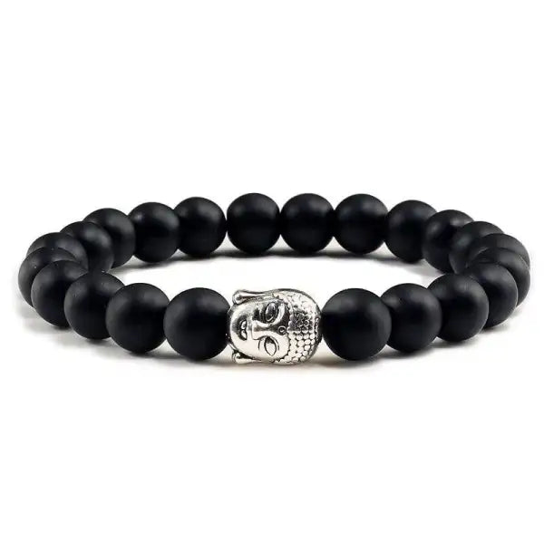 Bracelet Bouddhiste Bouddha et Pierres Naturelles – Édition Signature