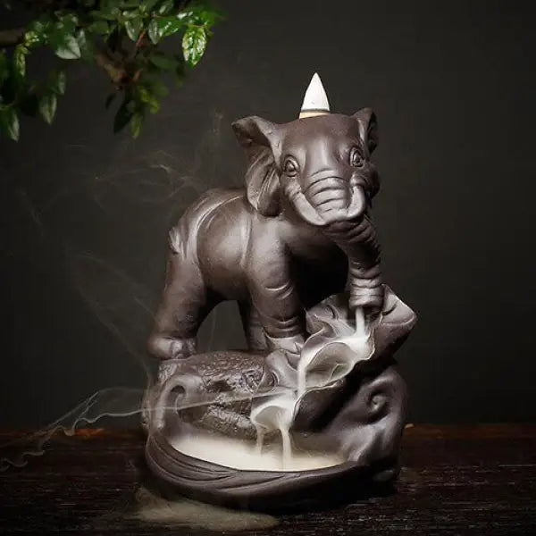 Brûle-Encens Cascade Éléphant — Édition Signature