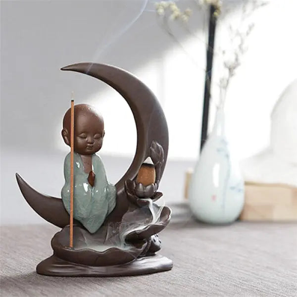 Porte-Encens Lune-Bouddha