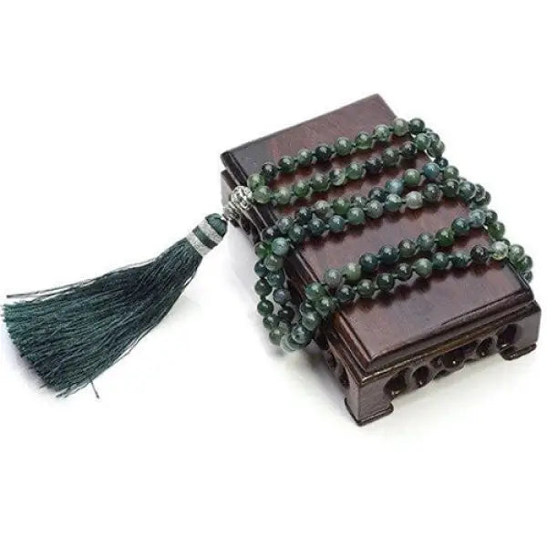 Chapelet Bouddhiste 108 Perles d'Agate – Édition Prestige