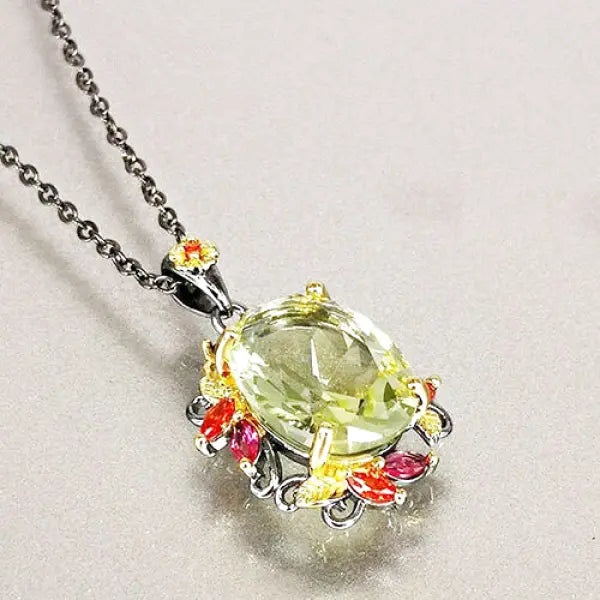 Pendentif Bouddha – Zircon Vert Édition Prestige
