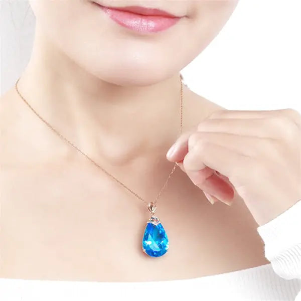 Pendentif Bouddha en Aigue-Marine – Signature Zen