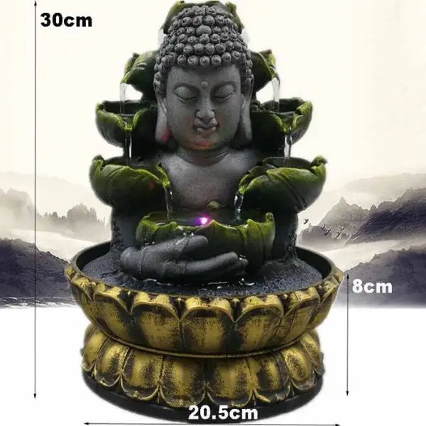 La Fontaine Bouddha: Cascade Lumière