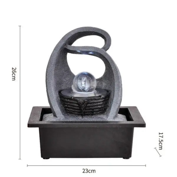 Fontaine Bouddha & Boule Décorative d'Intérieur