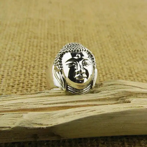 Bague Bouddha – Divinité Sereine en Argent Premium