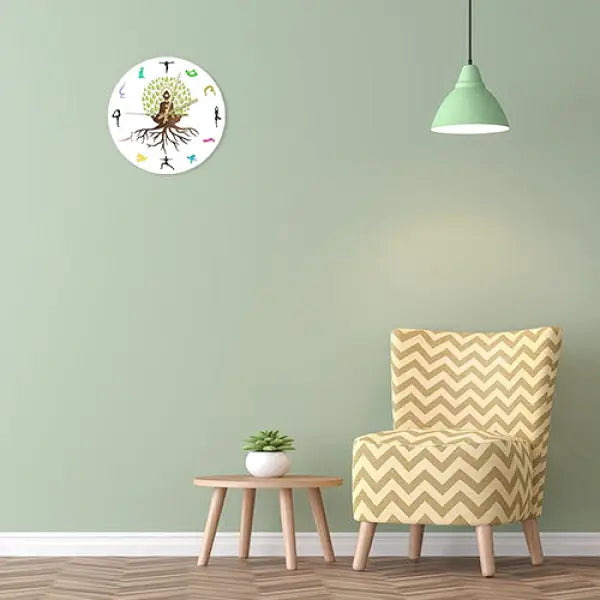 Horloge Bouddha & Yoga — Temps Zen