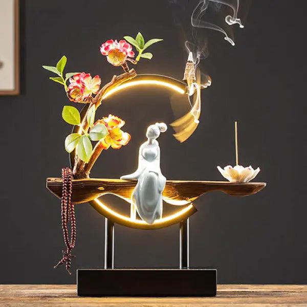 Lampe de Bureau Bouddha avec Encens – Édition Signature