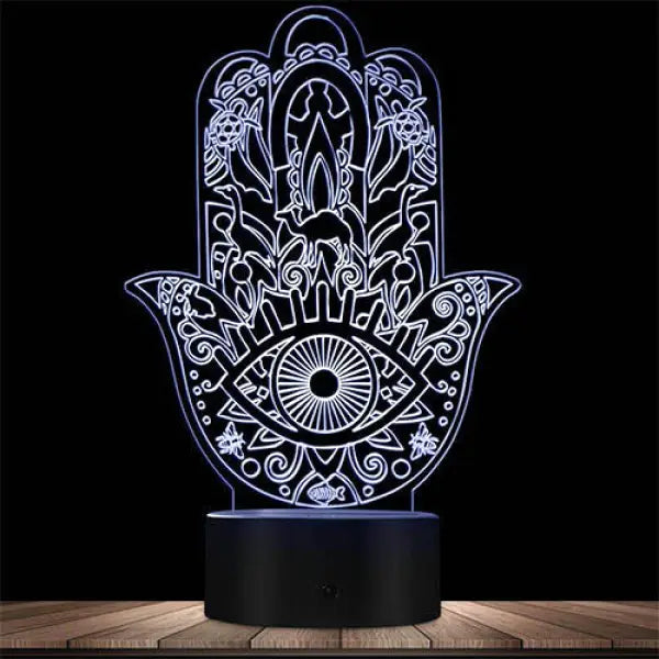 Lampe Bouddha et Main de Fatma – Édition Signature