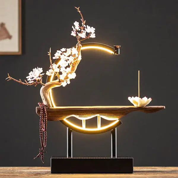 Lampe Bouddha et Œuvre en Céramique — Signature