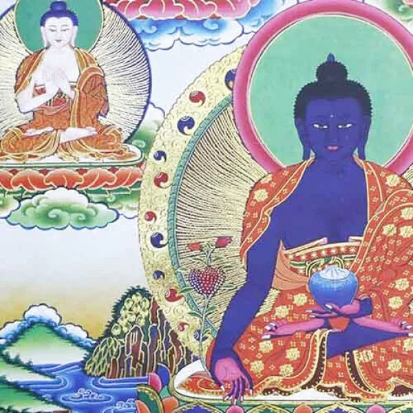 Thangka Bouddha de la Médecine – Édition Prestige