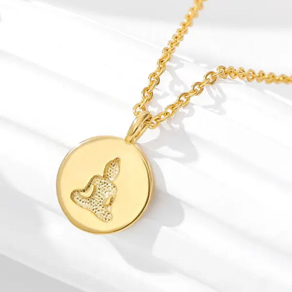Pendentif Bouddha en Méditation – Or Doré Signature