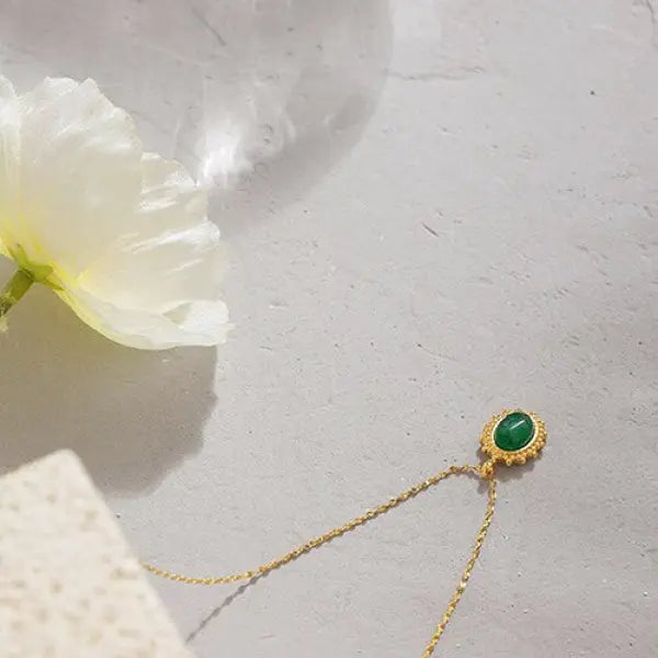 Pendentif Bouddha Or & Jade – Collection Luxe