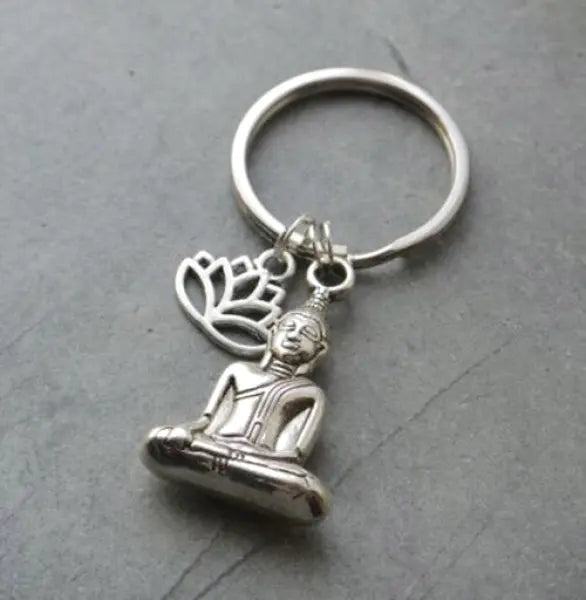 Porte-clé Bouddha et Lotus – Édition Signature