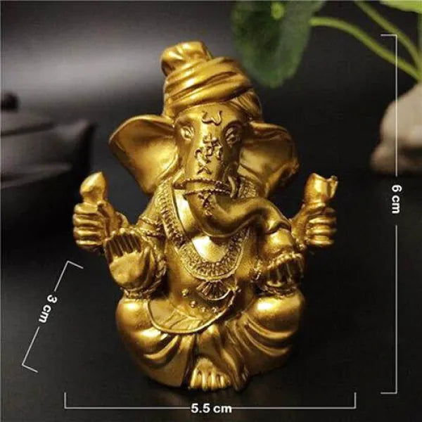Statue Ganesh Dorée – Édition Luxe