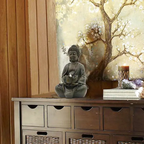 Statue Bouddha – Déité tenant une Bougie