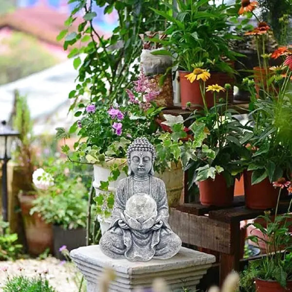 Statue Bouddha Solaire Premium