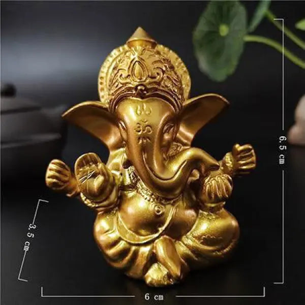 Statue Bouddha Ganesh Éléphant Or – Collection Premium