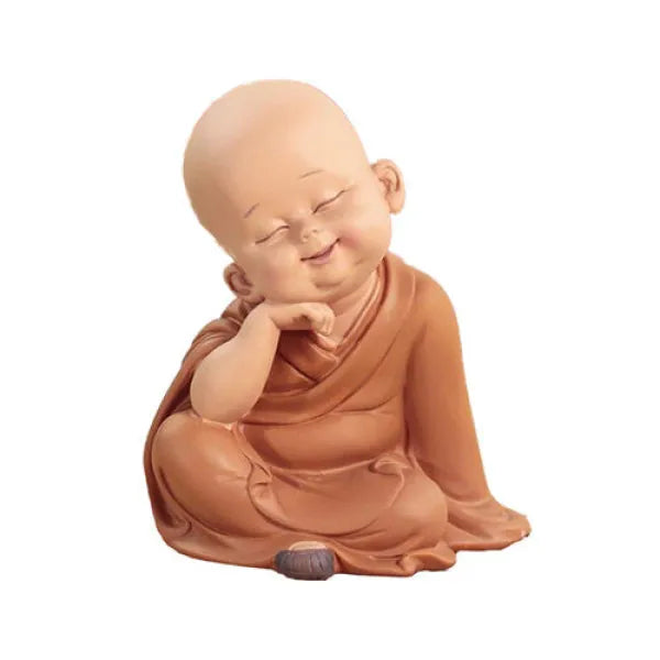Statuette Bouddha et Moines Assis - Collection Signature