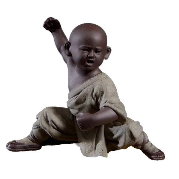 L'Entraînement du Moine — Statuette Bouddha, Édition Signature