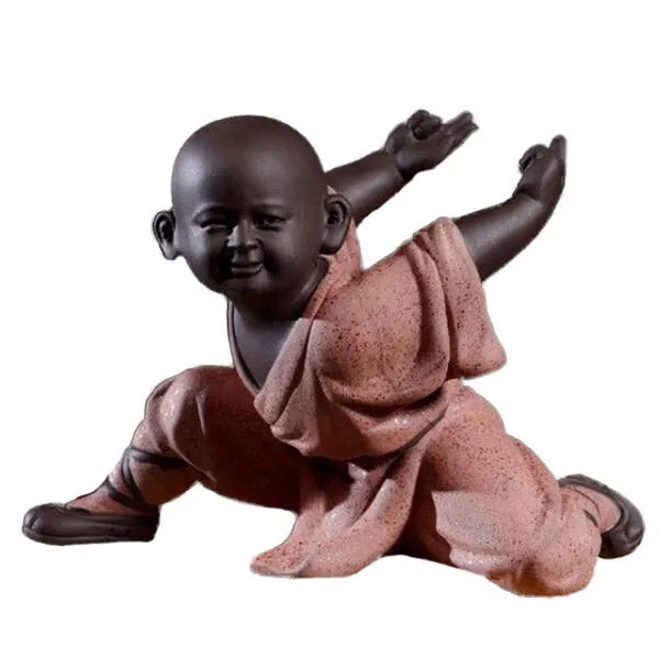 Statuette Bouddha et la Posture Shaolin — Édition Signature
