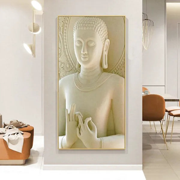 Tableau Bouddha Blanc - Édition Signature