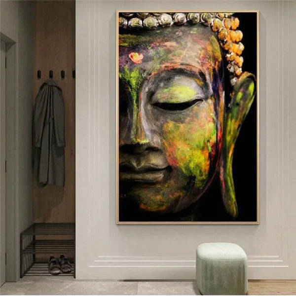 Tableau Tête de Bouddha — Édition Signature