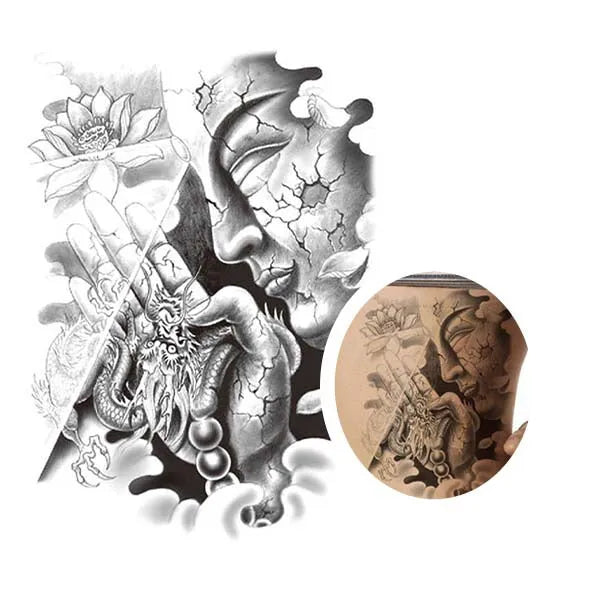 tatouage-bouddha-dragon