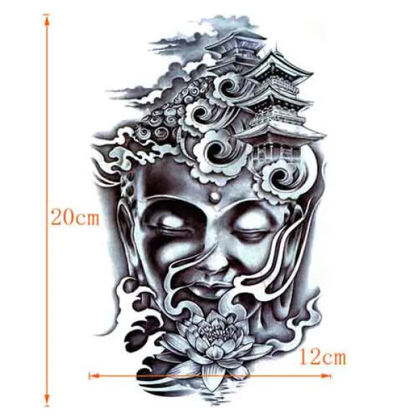 Tatouage Bouddha et Fleur de Lotus – Collection Signature