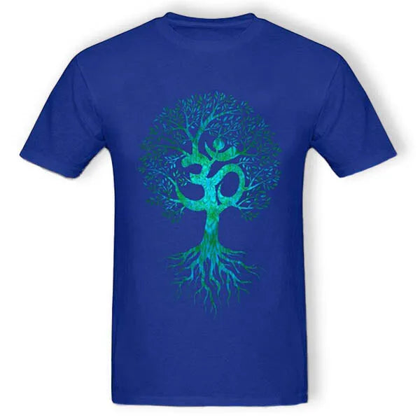 Tee Shirt Bouddha Homme et Arbre de Vie — Collection Zen
