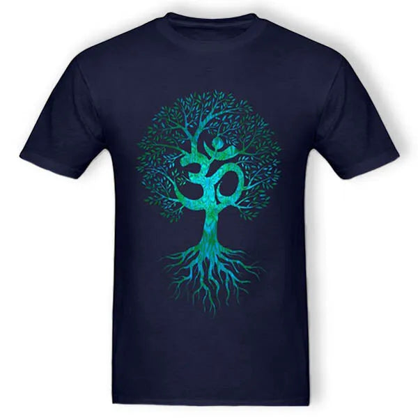 Tee Shirt Bouddha Homme et Arbre de Vie — Collection Zen