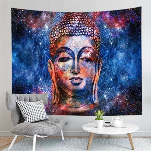 Tenture Bouddha Murale Psychédélique — Édition Signature