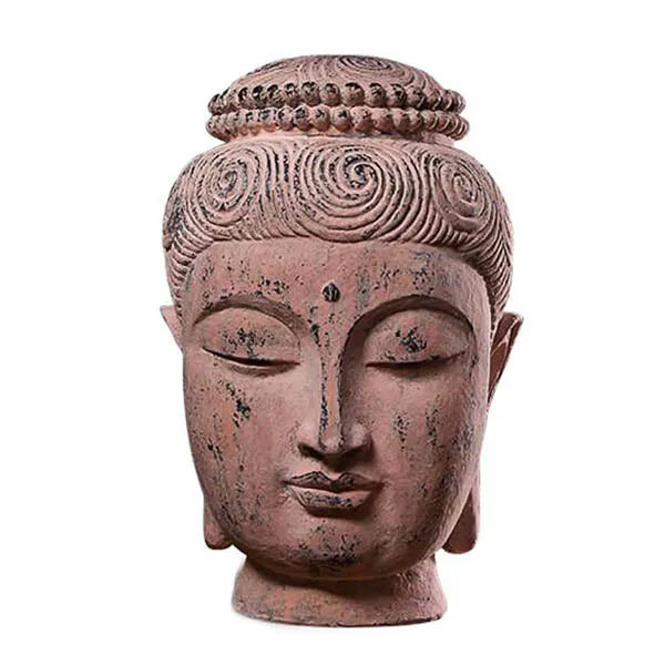 Tête de Bouddha Femme en Résine – Édition Premium