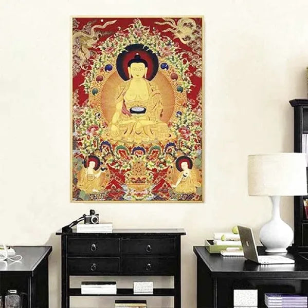 Thangka Bouddha Shakyamuni — Édition Prestige