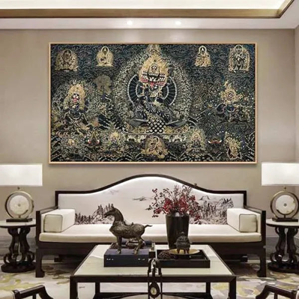 Thangka Protection: Divinité Courroucée