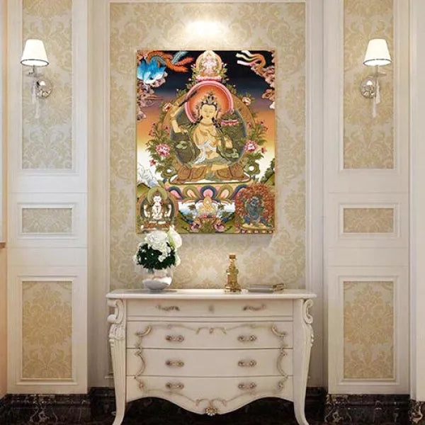 Thangka Manjushri Tibétain — Édition Prestige