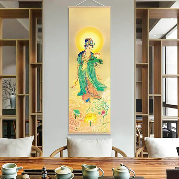Thangka Lotus et Bodhisattva — Édition Signature