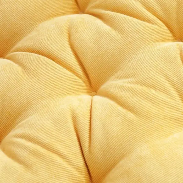 Coussin Méditation Rond Jaune – ZenGlow