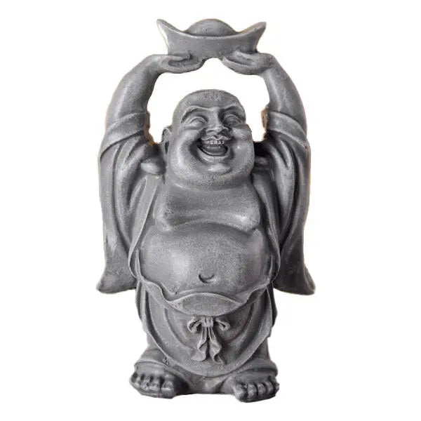 Statue Bouddha avec Divinité — Édition Prestige Gros Ventre