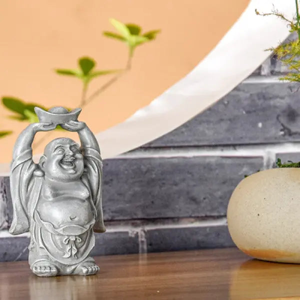 Statue Bouddha avec Divinité — Édition Prestige Gros Ventre