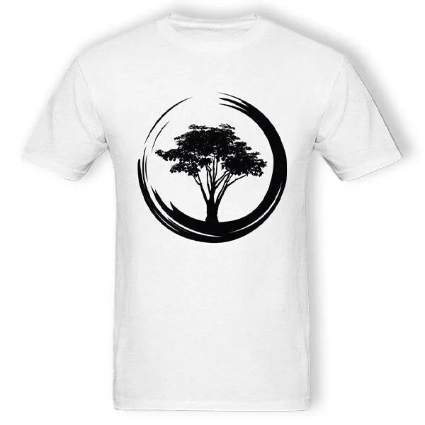 T-Shirt Bouddha - Arbre de Vie et Enso - Édition Signature