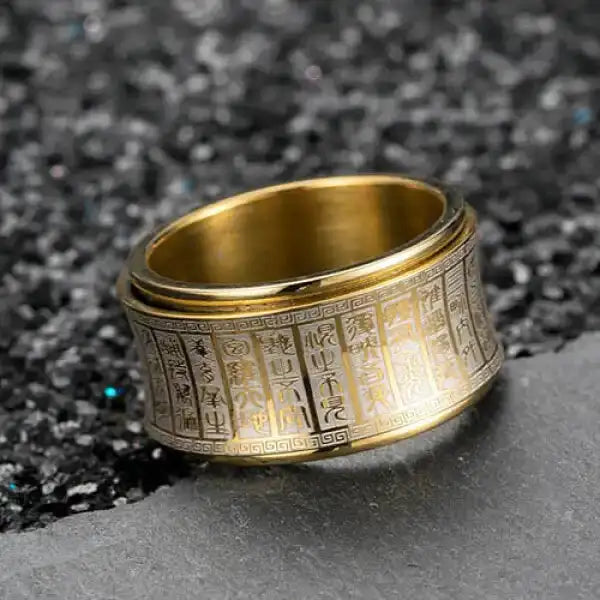 Bague Bouddha — L’Anneau Bouddhiste en Acier Inoxydable