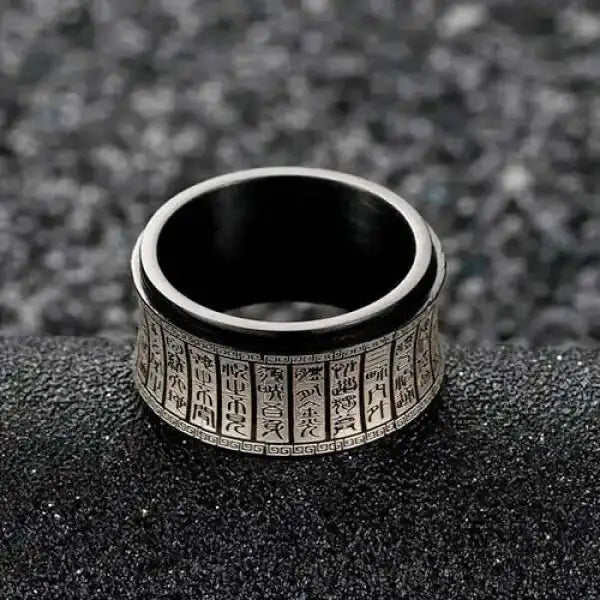 Bague Bouddha — L’Anneau Bouddhiste en Acier Inoxydable