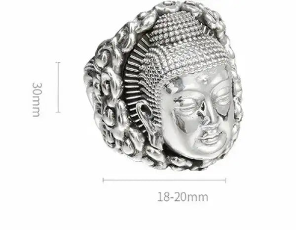 Bague Bouddha pour Homme – Argenté Signature