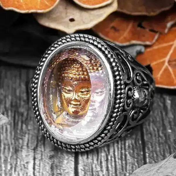 Bague Bouddha pour Homme — Acier Inoxydable | Édition Zen