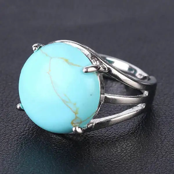 Bague Bouddha Cabochon en Acier - ZenAura