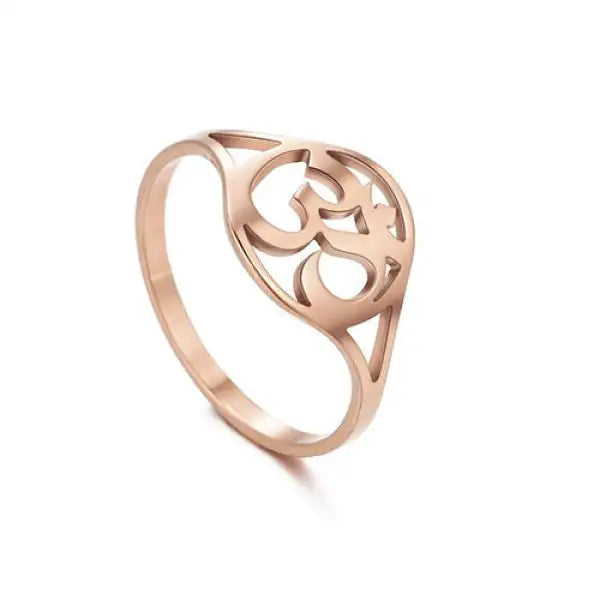 Bague Bouddha OM en Acier Inoxydable — Édition Signature